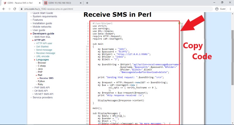 copiar código perl