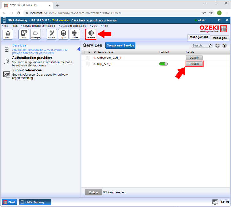 servicio de api http