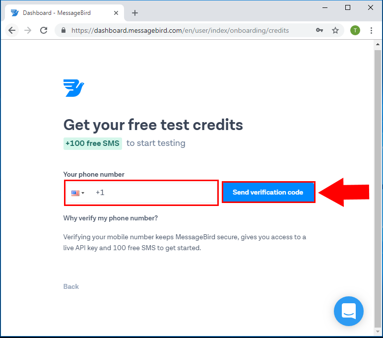 enviar código de verificación