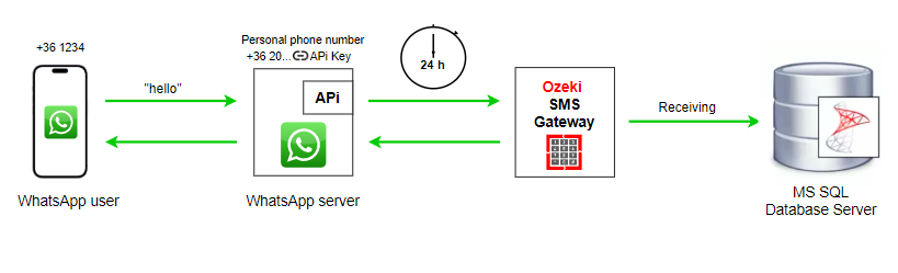 Nachrichten in SQL empfangen
